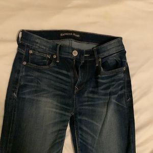 Express skinny mid rise jeans